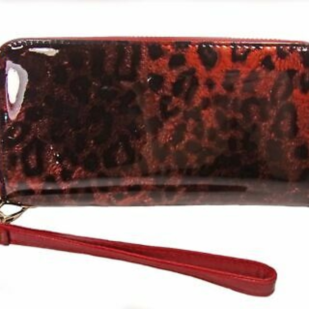 Blunderfluff Red Animal Print Wallet